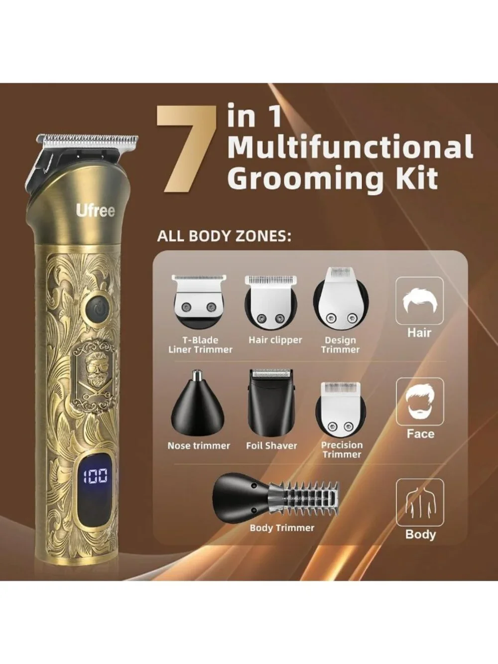 Professional Electric Beard Trimmer & Shaver for Men - Perfect Gift Idea!